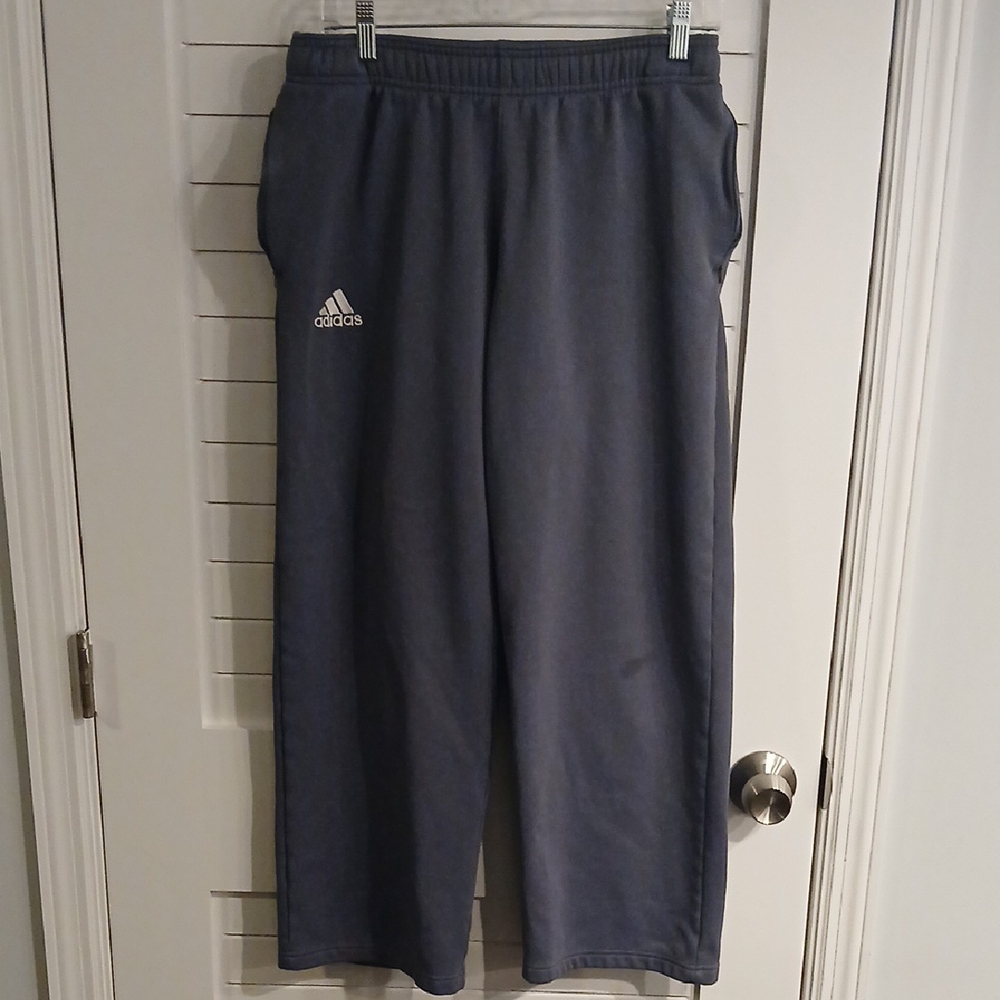 Mens Gray Adidas Sweatpants Size S
